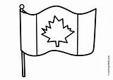 Flag Coloring Pages Canada Printable Simple Kids Color Print Drawings Getcoloringpages National 4kids sketch template