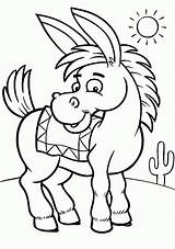 Mexican Coloring Pages Donkey Sunny Cartoon Print Printable Color Cute Shrek Sheets Kids Septiembre Little Getdrawings Getcolorings Drawing Animal Popular sketch template