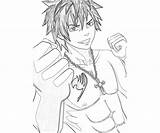 Fairy Tail Gray Coloring Pages Action sketch template
