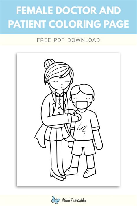 empowering doctor  patient coloring page