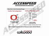 Dynapro Drilled Wilwood Rear Bronco Axle sketch template