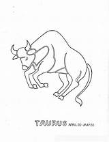 Coloring Pages Taurus Zodiac Printable Getdrawings Getcolorings Color sketch template