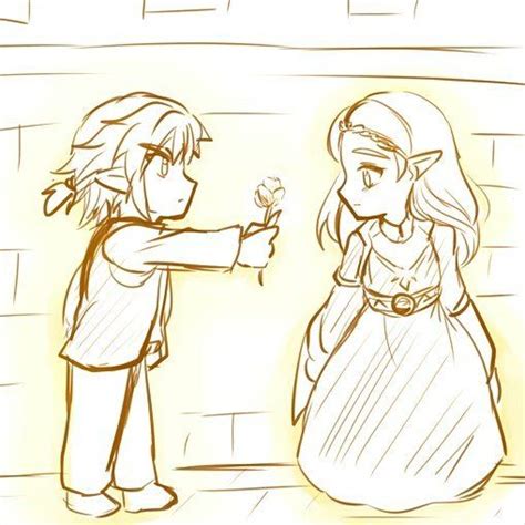 tiny link and zelda artist kaido sakura zelda legendofzelda