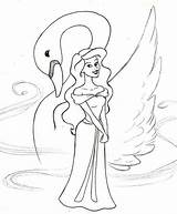 Swan Princess Coloring Pages Disney Colouring Drawing Color Getcolorings Getdrawings Library Clipart Popular Printable sketch template