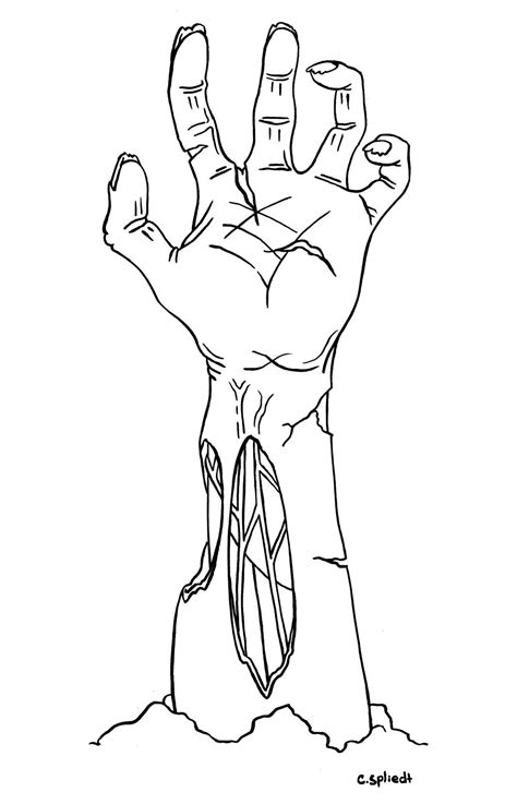 zombie hand zombie drawings   draw hands