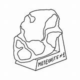 Meteorite sketch template