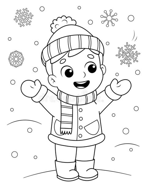 boy winter coloring pages coloring book  coloring pages