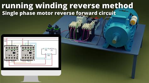 single phase motor reverse  rotation  running winding reverse method youtube