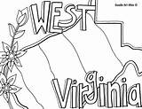 Coloring Pages Virginia West States United State Pennsylvania Doodle Alley Iowa Mountaineer Printable Getcolorings Kids Map Color Sheets Doodles Usa sketch template
