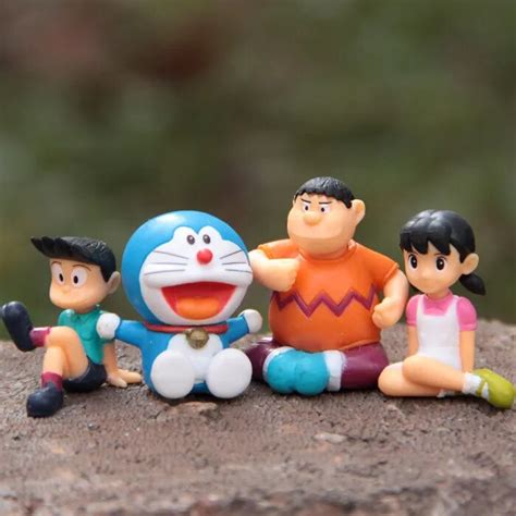 6pcs Set 5 7cm Doraemon Nobita Nobi Action Figure Shizuka Minamoto