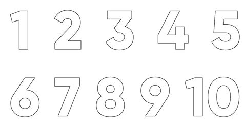 number stencils printable