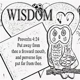 Proverbs Coloring Wise Mouth Being Wisdom Poster sketch template