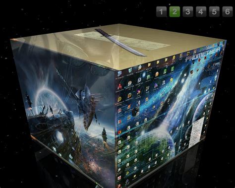 cube desktop  crack    desktop screen