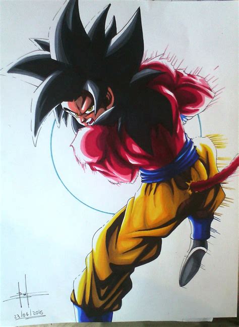 goku super saiyan 4 drawing at getdrawings free download