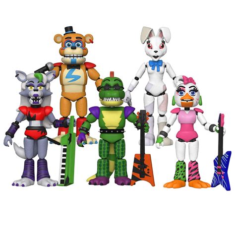 five nights at freddys security breach action figures set of 5