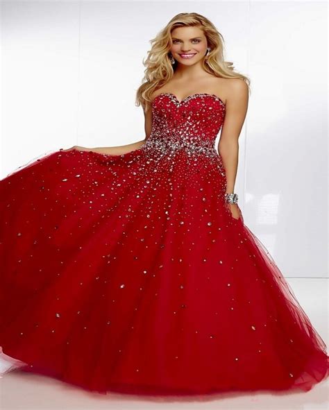 Luxury Crystal Beading Red Quinceanera Dresses 2017 New Sweetheart Ball