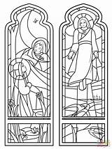 Stained Coloring Glass Pages Ascension Window Printable Church Stain Windows Sheets Clipart Holy Para Colorear Adults Vidriera Library Comments Coloringhome sketch template