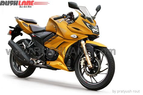 tvs apache rtr  fully faired rendering