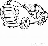 Coloring Pages Car Color Printable Transportation Cars Kids Sheets Book Found Plate sketch template