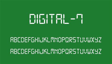 digital  font family fonts hungry