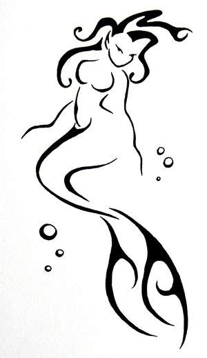 Stilyzed Black Ink Tribal Mermaid Tattoo Design By Design The