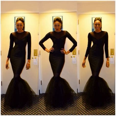 yvonne nelson flaunts her curvaceous hips as she rocks full black gown peek photo