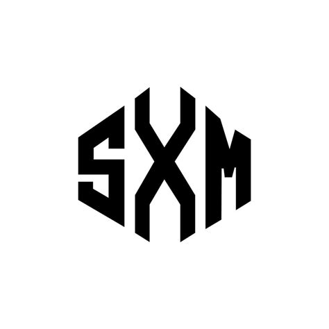 sxm letter logo design  polygon shape sxm polygon  cube shape