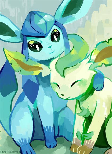 glaceon  leafeon cute pokemon pictures eeveelutions pokemon pictures