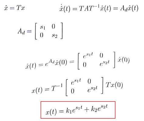 Linear Algebra Obtaining The Analytical Expression Using The State