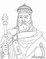 Charlemagne Carlomagno Rei Emperador Hellokids Conqueror Colorir Histoire Lots Occidente Conversations Francês Desenhos Francia Tudodesenhos Rainha While Lesson W1 X3 sketch template