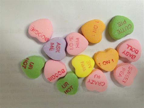 valentines day analysis  sweetheart candies show theyre