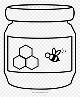 Honey Coloring Jar Peanut Drawing Line Pages Color Paintingvalley Collection sketch template