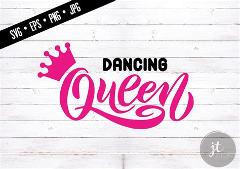 dancing queen print svgepspngjpg clipart cricut cutting etsy espana