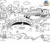 Thomas Train Tank Engine Sir Coloring Pages Kids Hatt Topham Printable Pond Colouring Drawing James Teenagers Toys Friends Games Dragon sketch template