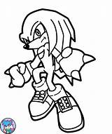 Sonic Knuckles Hedgehog Drawing Printable Coloringhome Pg Enchanting Endearing Pngkey sketch template