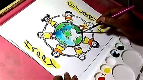 cartoon world environment day drawing easy   draw save trees