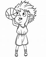 Basketball Koszykarz Kolorowanka Rzut Topcoloringpages Kolorowanki sketch template