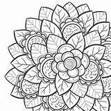 Petals Mindfulness sketch template