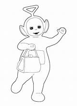Teletubbies Coloring Pages Dipsy Printable Po Getcolorings Getdrawings Color sketch template