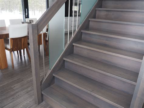 escalier sur mesure custome  staircase stairs staircase wood glass metal