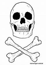 Totenkopf Malvorlage Malvorlagen Ausdrucken Piraten Seite Toten Herunterladen Kinderbilder Figuren sketch template