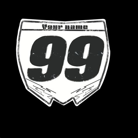 yamaha number plate decal small personalized dirt bike number etsy