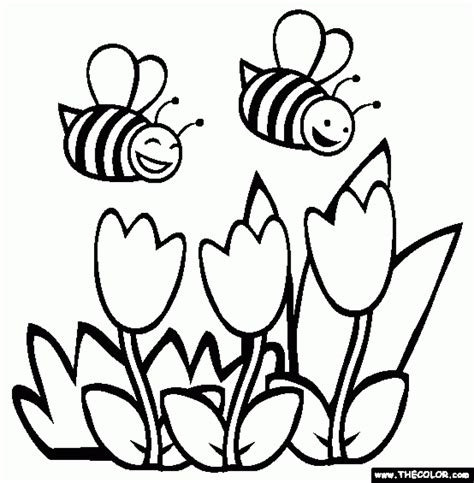 printable spring coloring pages rczoz