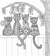 Fence Katze Katzen Favecrafts Zaun Mandalas Malvorlagen Vorlage Ausdrucken Jurnalistikonline Farbtonseite Vyv Einer Boredom sketch template
