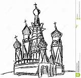 Basil Moskou Moskva Teckning sketch template