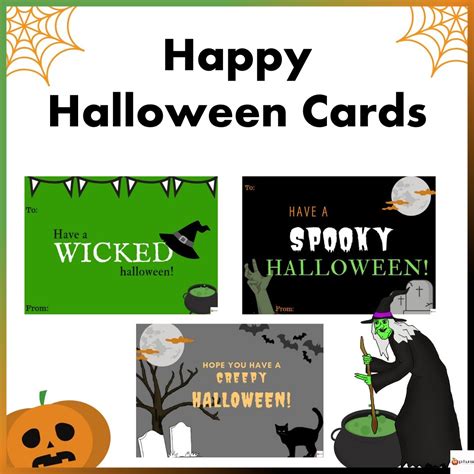 happy halloween note cards   teachers