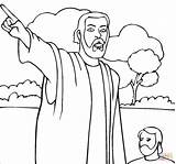 Coloring Isaiah Pages Prophet Color Printable Bible Clipart sketch template