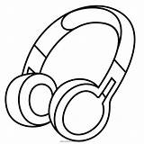 Headphones Coloring Headphone Drawing Head Clipart Bluetooth Colouring Pages Clip Foldable Wireless Transparent Microphone Volume Kid Icon Line Library Print sketch template