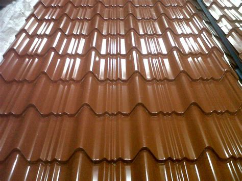 brown steel stainless steel tile profile roofing sheet rs  kg