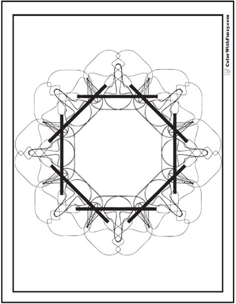 coloring pages geometric designs small world